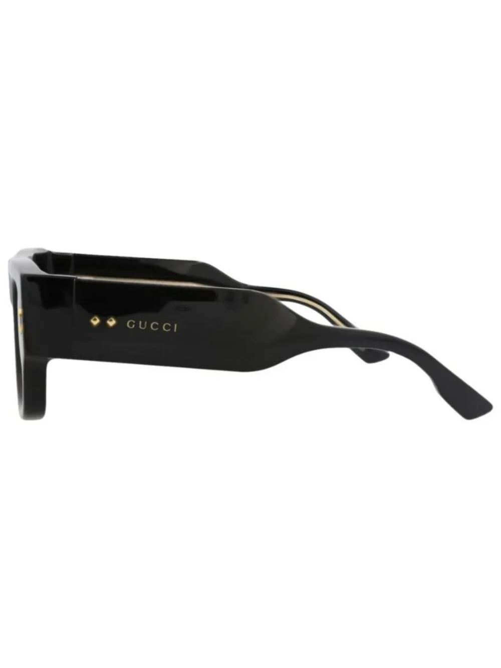 New Gucci Mens Square/Rectangle Black Black Grey Fashion Designer Sunglasses
